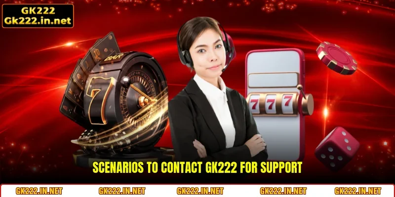 Scenarios to Contact GK222 for support